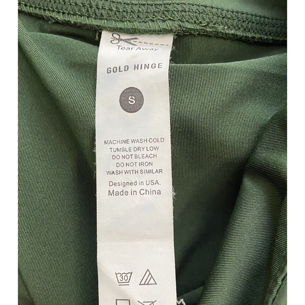 Gold Hinge Women's 15" Pleated Tennis Skirt Forest Green Size Small Skirt Preppy - Picture 5 of 6